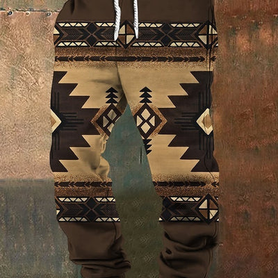 Autumn And Winter Warm 3D Printing Ankle Banded Pants