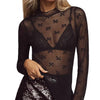 See-through Lace Top Mesh Multi-color