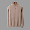 New Half Turtleneck Button Sweater For Men