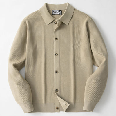 Men's Casual Sweater Solid Color Sweater Coat
