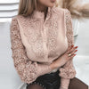 Top da donna elegante, minimalista e casual a maniche lunghe