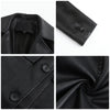 Cappotto Lungo in Pelle Trench alla Moda Capispalla da Donna