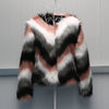 Korean Style Full Leather Fox Fur O-neck Short Coat