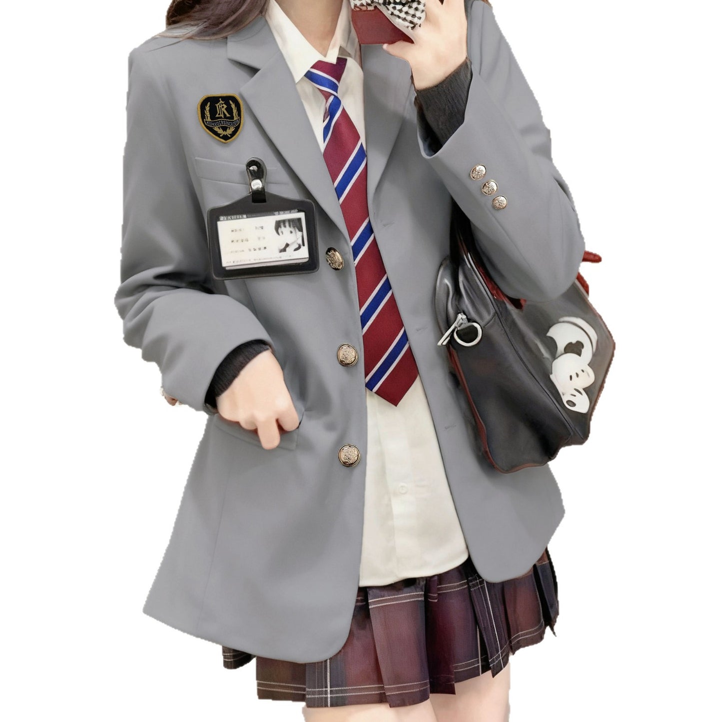 Preppy-style Tailored Blazer For Women