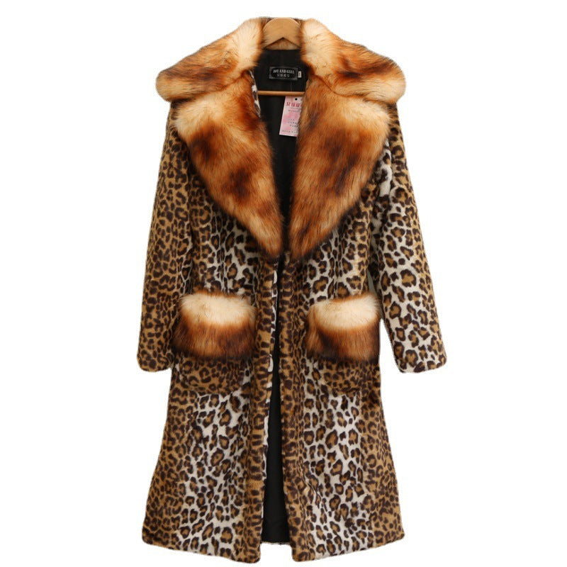 Long Fur Mink Casual Warm Jacket