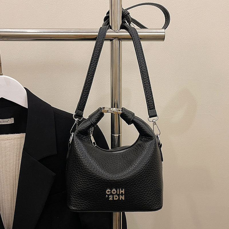 Fashionable Litchi Pattern Commuter Messenger Bag