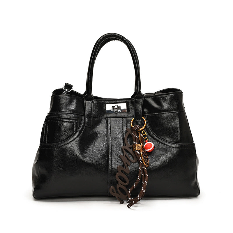 Borsa a tracolla retrò da donna di grande capacità