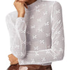 See-through Lace Top Mesh Multi-color