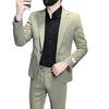 Abito da uomo in stile coreano, slim fit, per affari o casual