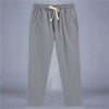 Cotton And Linen Thin Loose Plus Size Sports Straight Pants