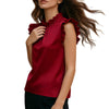 Camicia Versatile Per Pendolari Con Maniche A Vescovo E Collo Coreana Arricciato