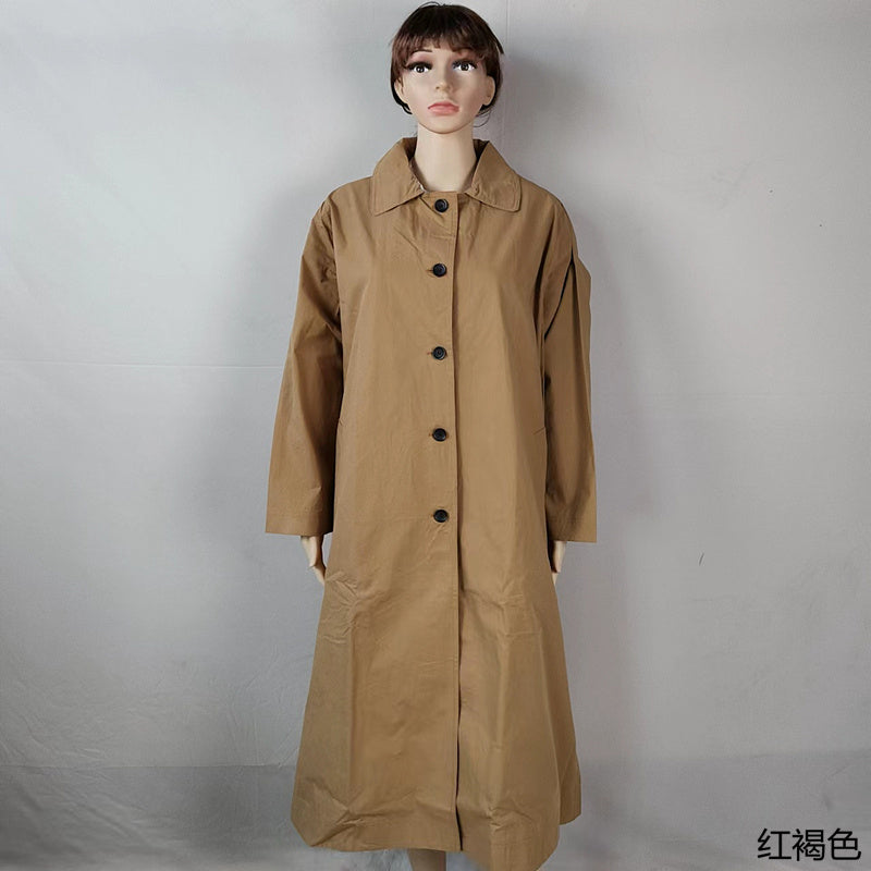 Women's Mid-length Over-the-knee Single-breasted