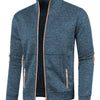 Men's Long Zipper Sweater Sleeve Light Fleece Coat Plus Size