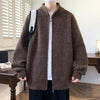 Men's Casual Stand Collar Cardigan Sweater