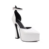 Pointed Toe Chunky Heel Buckle Women's Shoes
