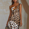 New Womens Leopard Print Dress