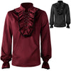 European And American Men's Pleated Shirt Medieval Clothing Steampunk