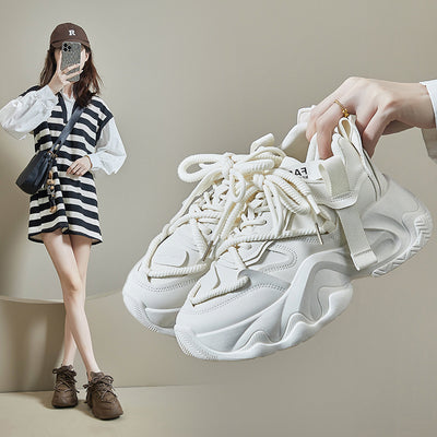 Scarpe da corsa casual con plateau e altezza crescente per studenti