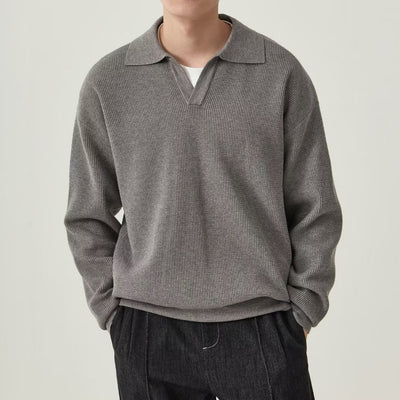 Men's Solid Color Loose Long Sleeves