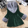 Artificial Mink Hair Women's Long Big Fur Collar