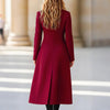 Double Breasted Long Women's Coat Fashion Reversible Woolen Jacket