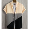 Fashion Trendy Men's Shirt Digital Printing Casual Breathable Stand Collar Short Sleeve