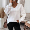 Casual Pure Color Warm Keeping Loose Long Sleeve T-shirt