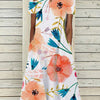 Women's Oil Painting Flower V-neck A- Line Dress