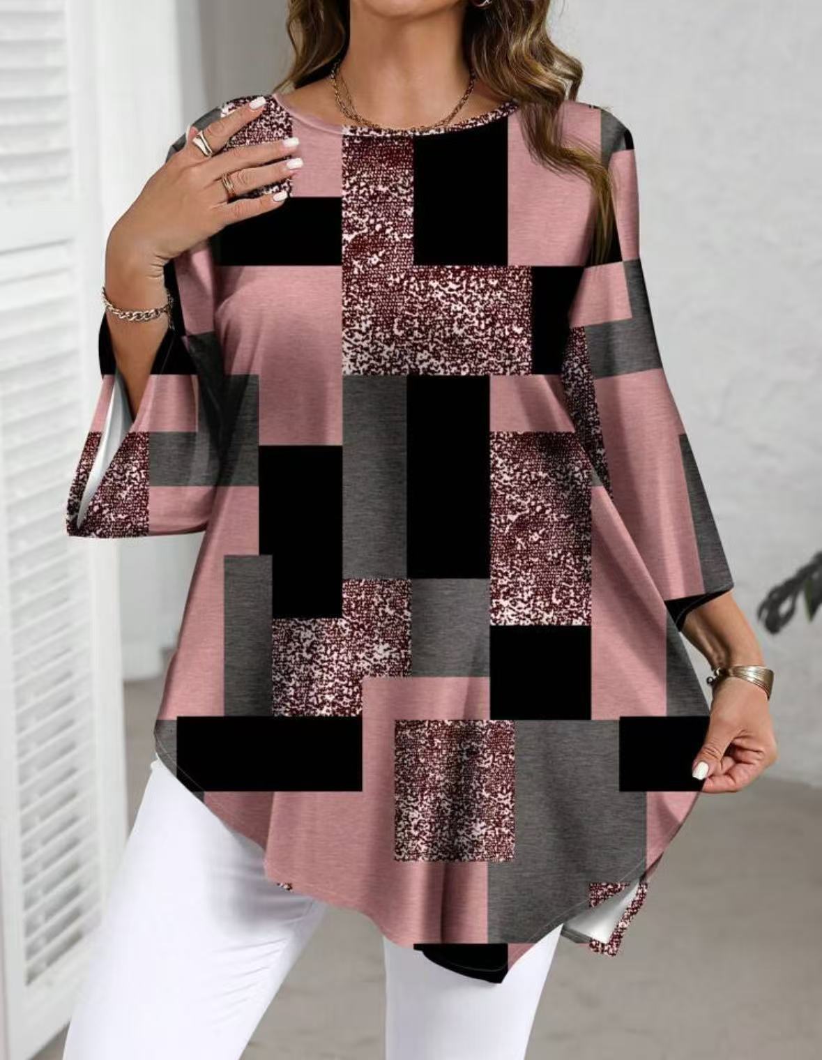 Relaxed, Casual Top With An Asymmetrical Hem