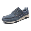 Leather Breathable Sneaker Men's Plus Size Casual Commuter Shoes