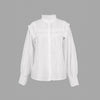 Top da donna ricamato traforato a tinta unita stile resort