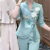 Summer New Bootcut Trousers Two-piece Set