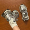 Silver Dad Shoes Women's Ins Trendy