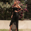 Mesh Panel Bra Sexy Drag Dress