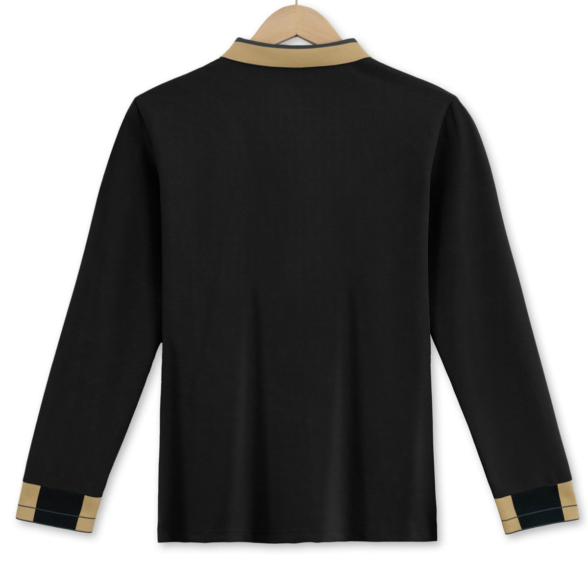 Camicia a maniche lunghe da uomo con risvolto, a tinta unita, abbottonata, casual ed elegante