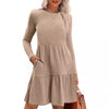 Women's Round Neck Fashion Casual Dress