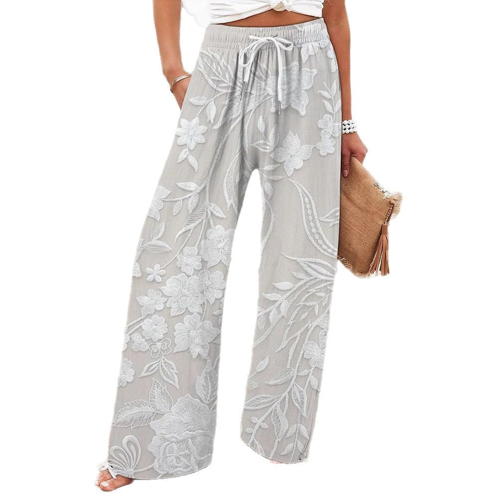 Womens Printed High-Waisted Casual Yoga Pants