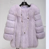 Fox Fur Mid-length Coat For Women
