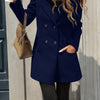 Solid Color Loose Fit Fashion Slim Hat Woolen Coat