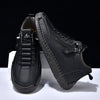 Men's Casual Leather Shoes Retro High Top