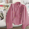 Blazer corto casual in stile western retrò da donna