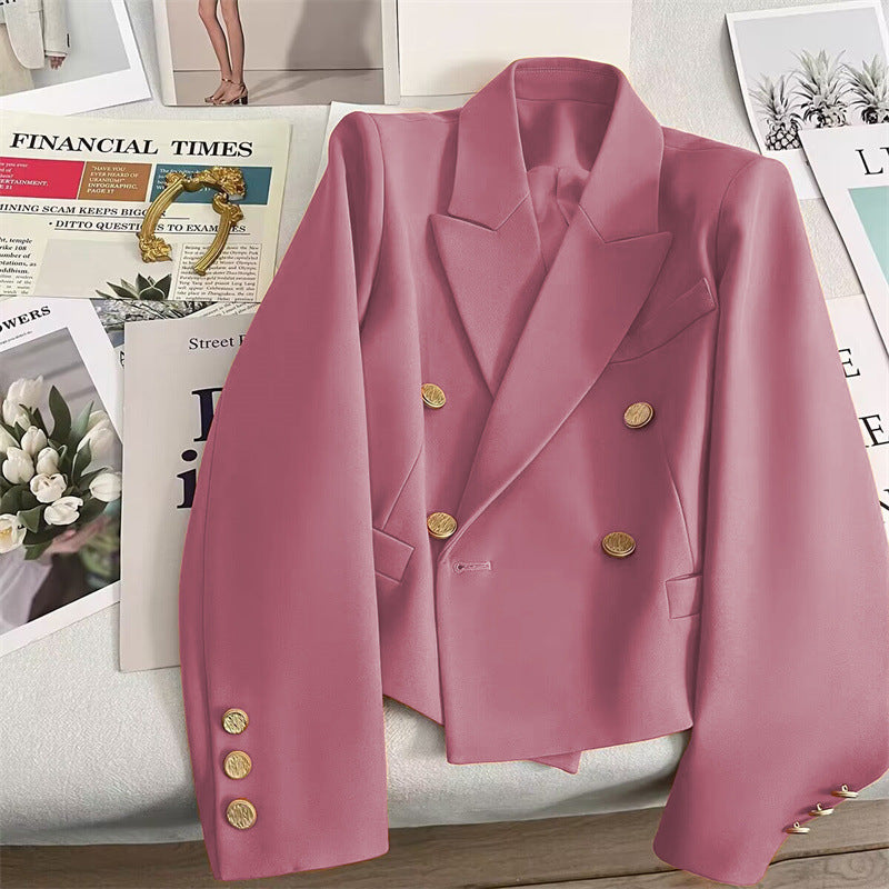 Blazer corto casual in stile western retrò da donna