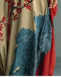 Neck Loose And Comfortable Bell Sleeved Nightgown