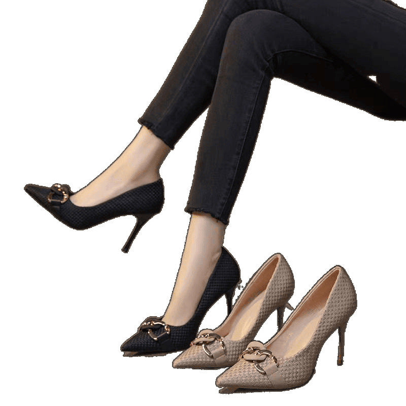 Fashionable French Pointed-toe Elegant Ladies Shoes