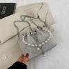 Fashion Light Diamond Shoulder Bag Western Style Chain Crossbody