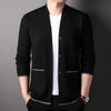 Simple Youth Fastener Decoration Sweater Coat