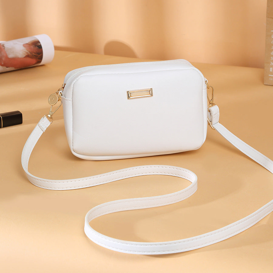 Materiale PU semplice e tinta unita per donna