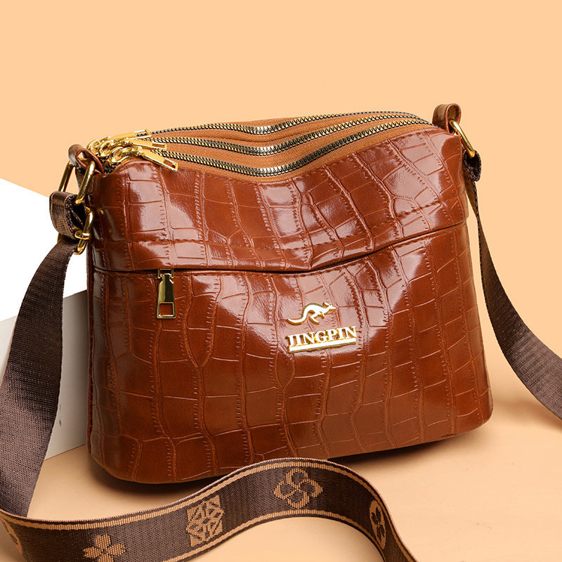 Large Capacity Multi Compartment Cross Body Bag Casual All-matching