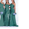 Abito da sposa elegante da sirena taglie forti monospalla