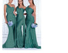 Abito da sposa elegante da sirena taglie forti monospalla